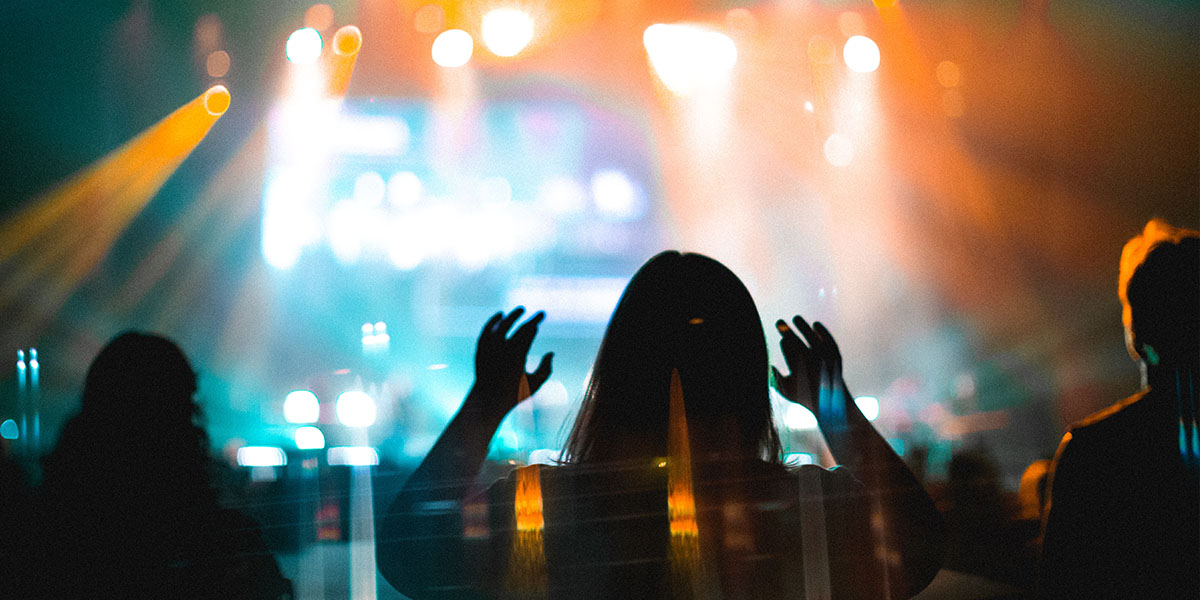 Women at a concert